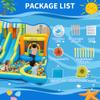 16ft Inflatable Water Slide Park for Kids, Big Heavy Duty Blow Up Water Bounce House for Backyard with Includes 620W Blower, Water Hose Kit, Ground Stakes and Storage Bag view 2