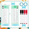 CCOCC 2026New 29Pcs Multiplication and Division Flash Cards, Math Flash Card with 4 Dry Erase Pens 2 Rings, Time Table Flash Cards for 1st to 3rd Grades Fun Learning with Math Game view 2