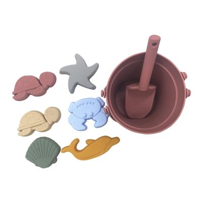 Bucket Set, with Cute Animal Models, 8 Piece Sand Toys Set Sandbox for, Girls, Beach Essentials for, for Family Trips and Seaside Vacations