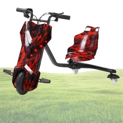 GwlThixion 360 Rotatable Drift Trike, Adjustable Design Bucket Seat Drift Trike Enlarged Front Wheels Anti-Slip Pedals Stable Trike, for Outdoor Garden Playground 8in-A