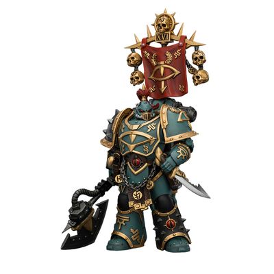 JOYTOY Warhammer 40K 1/18 Action Figure Warhammer The Horus Heresy Sons of Horus Sons of Horus Vheren Ashurhaddon Master of the True Sons, with the Axe Serpentis