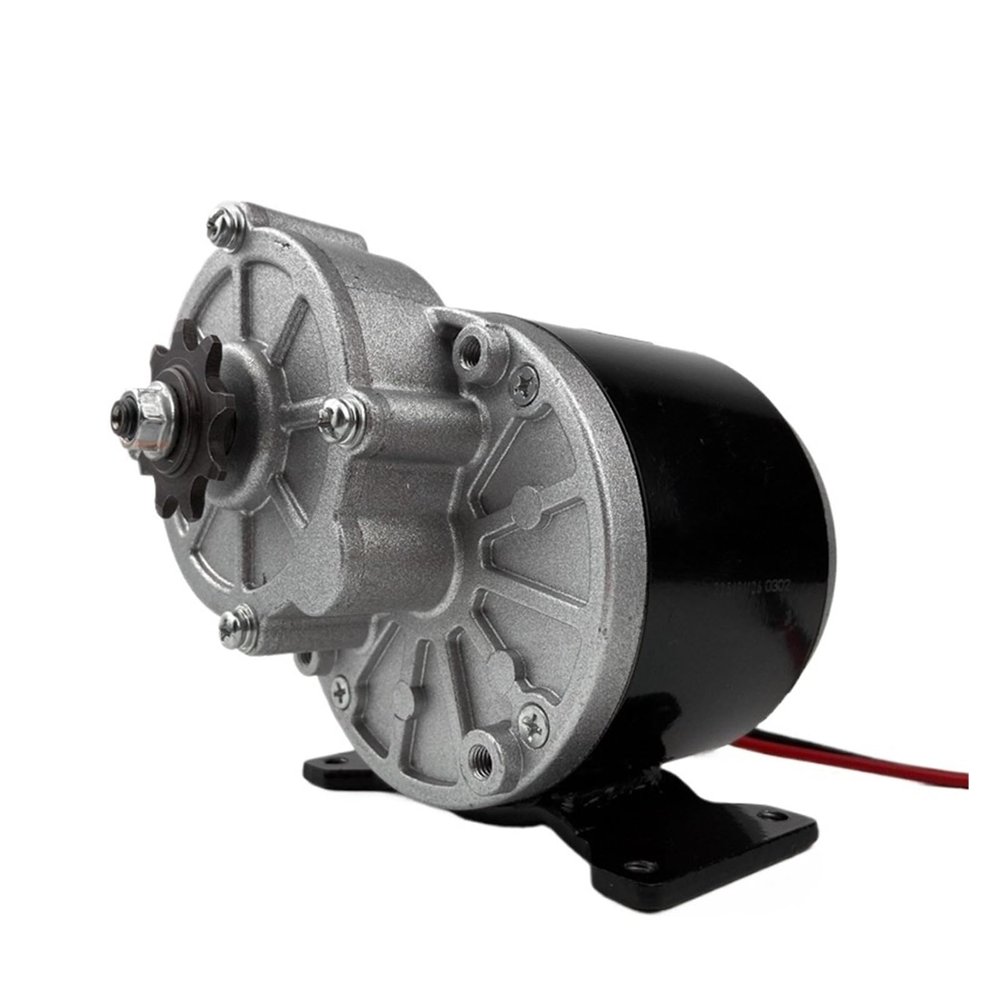 24V 36V 700W Electric Brush Geared DC Motor Dual Drive 350W Unitemotor MY1016Z3 Engine for Electrical Cart Trolley Bike(24V 700W)