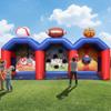 3-in-1 Inflatable Carnival Game, Basketball Football Baseball Toss Throwing Target with 750W Blower, Indoor Outdoor Interactive Blow Up Game for Lawn, Backyard, Carnival and Family Daily Gatherings view 1
