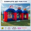 3-in-1 Inflatable Carnival Game, Basketball Football Baseball Toss Throwing Target with 750W Blower, Indoor Outdoor Interactive Blow Up Game for Lawn, Backyard, Carnival and Family Daily Gatherings view 2
