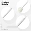 byepica Bottle Cleaning Brush with 360 Flexible Head, 11.4 in Long Handle, Easy to Clean Silicone Bottle Brush, White view 2