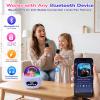 Kids Karaoke Machine with 2 Wireless Mics: Bluetooth Speaker Gift Ages 3-10 view 3