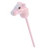 Hamwesh Hobby Horse, 27.56inch Plush Stick Horse with Two Sound Effects Neighing and Galloping Sounds, on a Stick for Toddlers and Kids (Pink) view 3