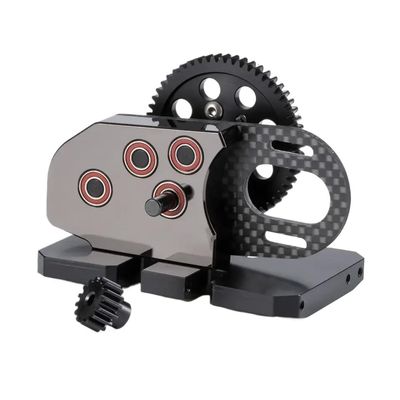 PDDSETorn 1/10 RC Crawler 2Low 30% Overdrive Transmission with Delrin Skid for SCX10 LCG Chassis