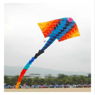 15m Devil Fish Kite, Flying Large Soft, Kites Pendant Inflatable Dragon Line Easy to Fly
