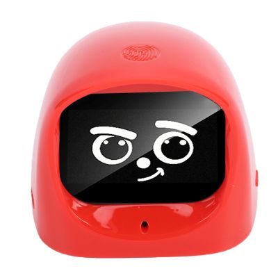 BAFOVY Car Dashboard Emotional Companion, AI Car Robot Dashboard Companion Interactive Smart Electronic Pet with AI Chat & Homework Help for Kids & Drivers, 2.52x2.48x2.17in (Red)