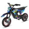 36V Kids Electric Dirt Bike, 12 Inch Electric Bike for Kids Ages 3-12, Peak 500W Motor Mini Electric Motorcycle, Up to 15.5 MPH, 3 Speed Modes, Lightweight Kids Off Road Bike, Blue view 1