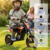 36V Kids Electric Dirt Bike, 12 Inch Electric Bike for Kids Ages 3-12, Peak 500W Motor Mini Electric Motorcycle, Up to 15.5 MPH, 3 Speed Modes, Lightweight Kids Off Road Bike, Blue view 2