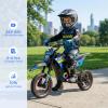 36V Kids Electric Dirt Bike, 12 Inch Electric Bike for Kids Ages 3-12, Peak 500W Motor Mini Electric Motorcycle, Up to 15.5 MPH, 3 Speed Modes, Lightweight Kids Off Road Bike, Blue view 3