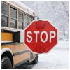 New Electric Led Stop Sign for School Bus, 18 Aluminum Flashing School Bus Parking Signal Arm, High Visibility, Dc 12v/24v, 1/2/4 Pcs, Side-Mounted 2Pcs-24V view 1