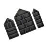 3Piece Wall Mounted Display Shelves Set Wooden Curios Cabinets for Miniature Figures Storage Holders Wooden Display Shelf view 1