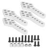 POENVFPO 4pcs Aluminum Alloy Shock Damper Mount, Height Angle Adjustable with Multiple Mounting Holes, for SCX10 1 10 RC Crawler (Silver) view 3