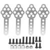 POENVFPO 4pcs Aluminum Alloy Shock Damper Mount, Height Angle Adjustable with Multiple Mounting Holes, for SCX10 1 10 RC Crawler (Silver) view 4