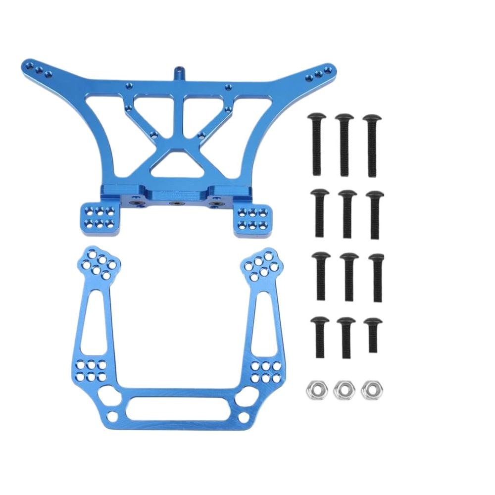 CCXTKENWU Metal Front and Rear Shock Tower 3638 3639 Compatible with Stampede 2WD VXL Parts(Blue)