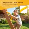2 Pieces Climbing Frame Handles Smooth Edges Kids Climbing Handle Easy to Install Playset Grab Handle for Young Children, Outdoor, Yellow view 4