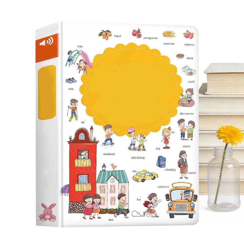 English Words Talking Book Toy | Interactive Speech Activities - Talking Books for Kids | for 2-6 Years Old Children Boys Girls Preschoolers Kindergarten