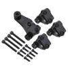 RC Modifications Spare for TRX4 for Bronco for Defender 8227 1/10 CNC Black Brass Suspension Link Mounts Front Rear Axle Mounting Set RC Crawler Upgrade Accessories view 1