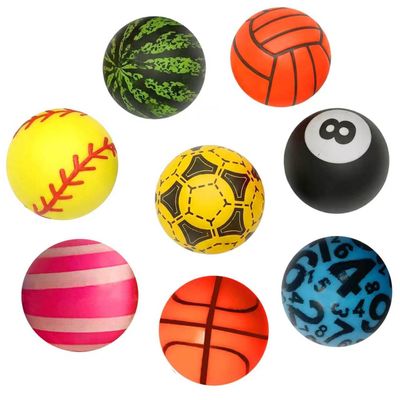 HUBANGBIAO 8 Piece(Multicolor) Super Bouncy Balls for Kids, 32mm High Bouncing Rubber Balls Large Party Favor Pack for Kids, Classroom Prizes, Carnival Games, Goodie Bag Fillers Birthdays Gift