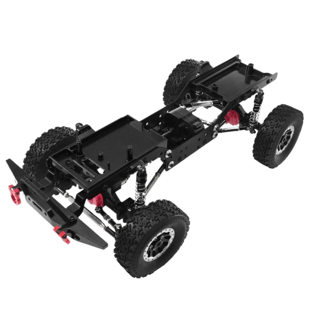 Full Metal Frame Chassis for MN Model 1/12 MN99s MN98 Second Generation Climbing Remote Control Car Compatible with MN99s MN98(Black)