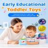 Aullsaty Talking Flash Cards for Toddlers Ages 1-3, 224 Words Montessori Speech Therapy Toys, Autism Sensory Toy, Educational Learning Speech Therapy Birthday Gifts for Boys Girls (Blue) view 2