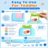 Aullsaty Talking Flash Cards for Toddlers Ages 1-3, 224 Words Montessori Speech Therapy Toys, Autism Sensory Toy, Educational Learning Speech Therapy Birthday Gifts for Boys Girls (Blue) view 4
