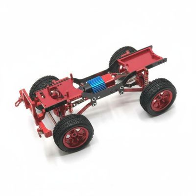 1/12 Scale Metal Chassis Adjustable Rods Metal RC Car Frame Steel Gear Axles RC Crawler Upgrade Frame for Modders