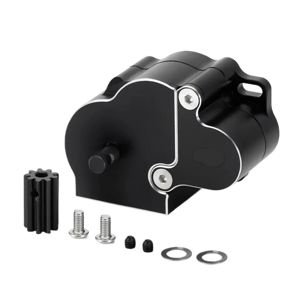 CCXTKENWU Transmission Complete Gearbox with Aluminum Cover Compatible with 1/10 RC Crawler