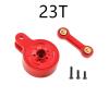 RC Car Replacement for Arrma 3S 4S Big for Rock for Granite for Kraton for Outcast for Senton 1/10 Metal 23T 25T Servo Saver with Fixed Link RC Car Parts(Red,23T) view 2