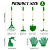 Bemonew Kids Gardening Set 7-piece Toddler Gardening Set with Wheelbarrow, Shovel, Rake and Leaf Rake, Educational Kids Garden Tools for Outdoor Backyard Play view 4