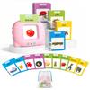 Aullsaty Talking Flash Cards for Toddlers Ages 1-3, 224 Words Montessori Speech Therapy Toys, Autism Sensory Toy, Educational Learning Speech Therapy Birthday Gifts for Boys Girls (Pink) view 1