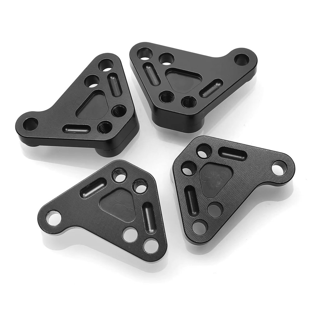 RC Spare Part Compatible with Traxxas for MAXX 89086-4 for WideMaxx 1/10 Rc Car Parts Metal Front and Rear Shock Absorber Lower Mount Bracket
