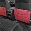 2 Pack Leather Kick Mats Back Seat Protectors for Hyundai i10 2013-2026, Waterproof Seat Back Cover Easy Clean Auto Interior Protection Accessories,Red view 2