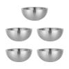 5 Pack 304 Stainless Steel Insulated Salad Bowl Set with Water Injection Holes 33.8 Oz 6.69 Inch Double Wall for Rice Dip Oatmeal Sauce Baby Food Ice Cream Popcorn for Party Camping Picnic Restaurant view 1