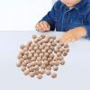 Fonowx 75 Pieces Bingo Game Balls Wooden Numbered Balls Set Engraved Lightweight Sturdy Portable Smooth Easy to Handle Suitable for Educational view 4