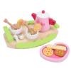 Hamwesh Wooden Tea Party Set, Imaginative Play Educational Development Tea Party Set for Kids, Wooden with Beechwood Teapot Cups Tray for Parent Child Interaction view 3