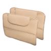 2 Pack Leather Kick Mats Back Seat Protectors for Suzuki Alto 2009-2022, Waterproof Seat Back Cover Easy Clean Auto Interior Protection Accessories,Beige view 1