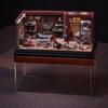 Toyvanta 1/64 Scale Auto Repair Garage Diorama with LED, Miniature Workshop Building Scene, Diecast Car Display Base, Includes 2 Mechanic Figures & 50 Accessories view 2