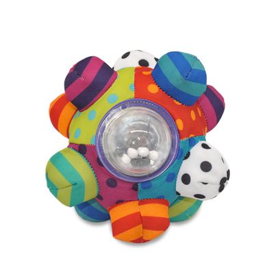 Elyebxj Colorful Bumpy Rattle Ball, Baby Rattle Bell Toy, Learning Developmental Toy Stereoscopic Cloth Ball, Infant Comfort
