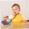 Elyebxj Colorful Bumpy Rattle Ball, Baby Rattle Bell Toy, Learning Developmental Toy Stereoscopic Cloth Ball, Infant Comfort view 2