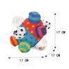 Elyebxj Colorful Bumpy Rattle Ball, Baby Rattle Bell Toy, Learning Developmental Toy Stereoscopic Cloth Ball, Infant Comfort view 3