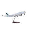 ALHROEUO Miniature Scale 1:142 for Cathay Pacific Airbus A350 Airliner Model Ornaments Finished Airshow Souvenirs Flying Toy Game Kits(No Light) view 1