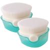 2 Packs Sunscreen Applicator for Kids, Sunscreen Brush with Protective Cap No Absorb Powder, Baby Applicator Even Applying Lotion view 1