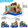 Doctor Dolphin Inflatable Bounce House for Kids Fun, Double Slide Jumping Inflatable Bouncer Blow Up Toddler Bouncy House for Kids 2-12 with Blower Use for Indoor&Outdoor view 3