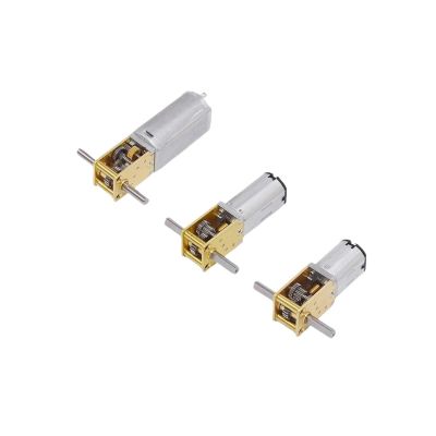 1pc Micro 050/ N30/ N20 Worm Gear Motor DC 3V-12V 4RPM-381RPM Slow Speed Metal Gearbox T-Shaped Dual Shaft Engine(050 Motor,(E) 34RPM-136RPM)