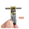 1pc Micro 050/ N30/ N20 Worm Gear Motor DC 3V-12V 4RPM-381RPM Slow Speed Metal Gearbox T-Shaped Dual Shaft Engine(050 Motor,(E) 34RPM-136RPM) view 4