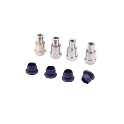 COMODO RC Shock Absorber Bushing Sleeves with Metal Fixed Seat Mount 4Pcs for 1/7 EX07 DBX07 & 1/8 9116 08427 MT8